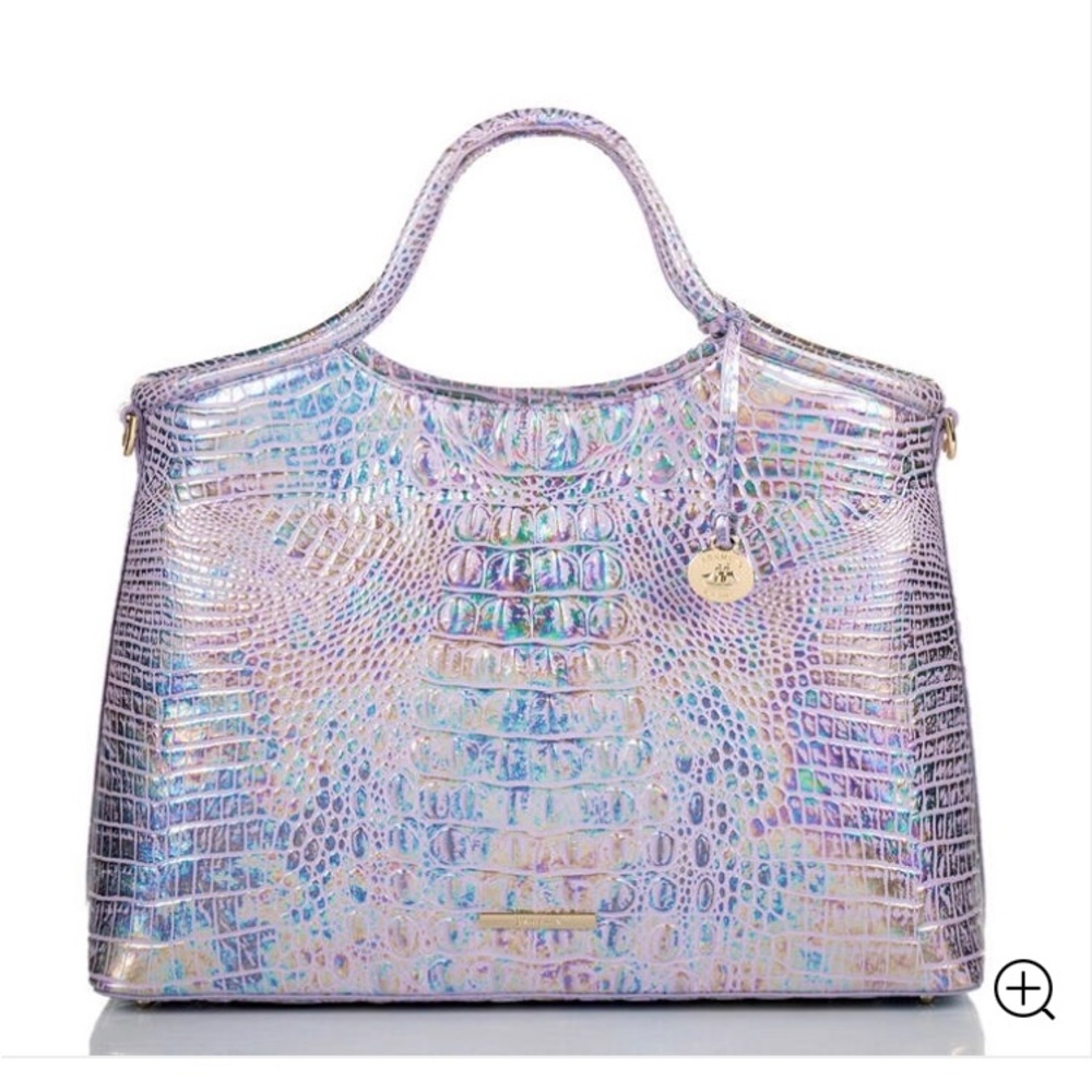 Brahmin Elaine Violet Wonderland Iridescent purse with long strap